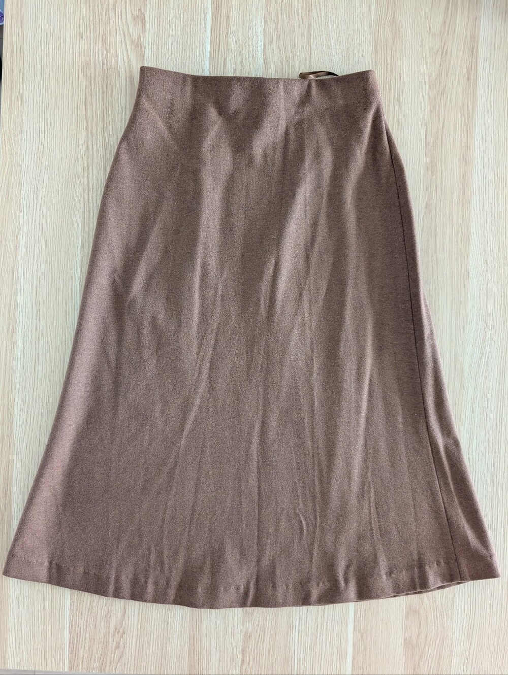 Uniqlo Brown A-Line Midi Skirt